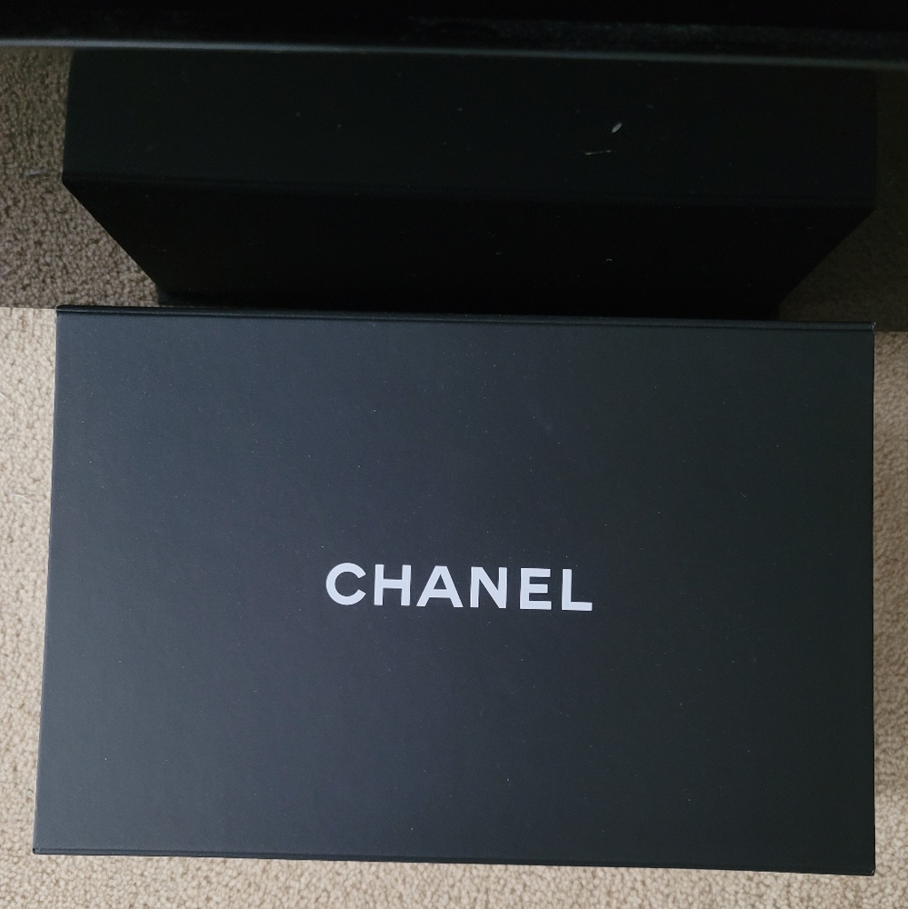 Chanel box with tissue paper